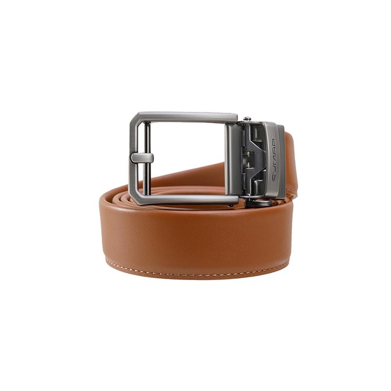 CUMAR NAPA AUTOMATIC BUCKLE - Belts - Genuine Leather Brown