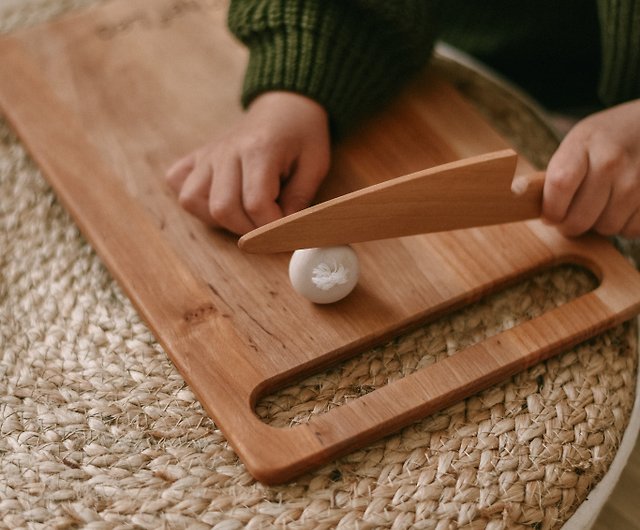 Wooden Cutting Board for Kids