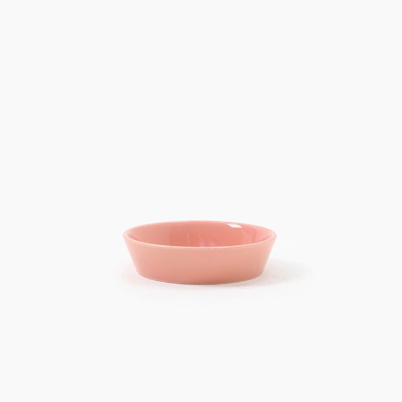 Oreo Table Ceramic Bowl-Pink - Pet Bowls - Porcelain Pink