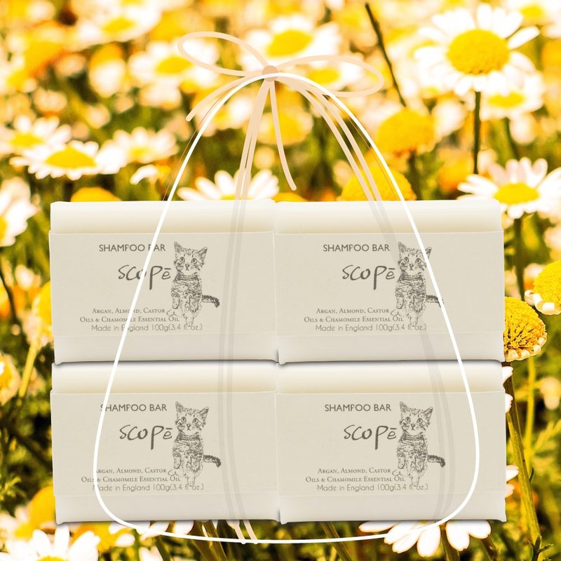 Nude Shampoo Soap for Blessing and Wealth - Chamomile 4 pieces【SCOPē】Only available on 12/31 - แชมพู - สารสกัดไม้ก๊อก 