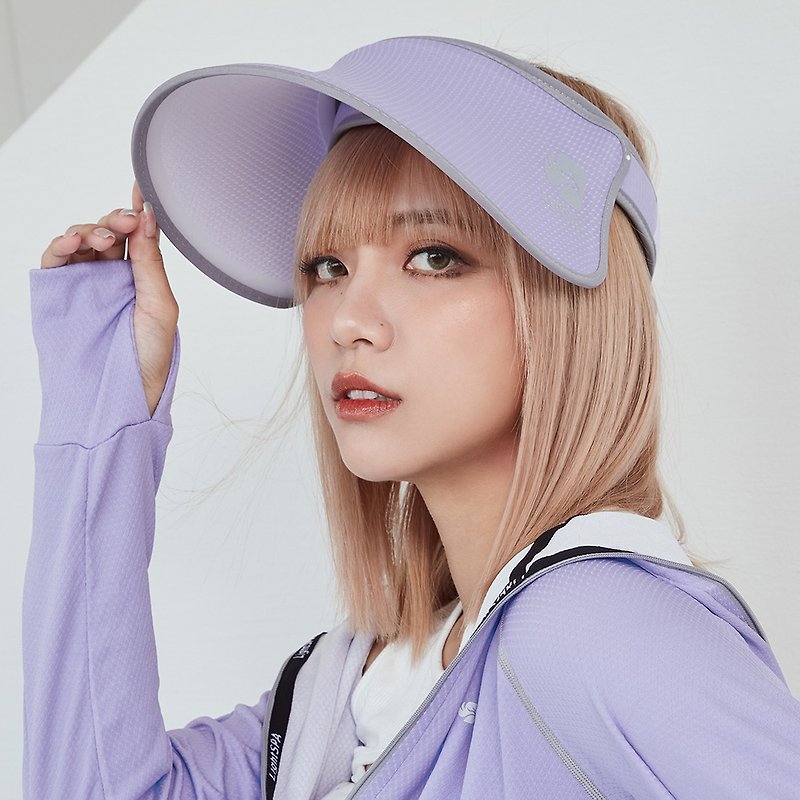 【LightSPA】美肌光波機能扣扣帽組 大帽+小帽 藤花紫 - 帽子 - 其他材質 紫色