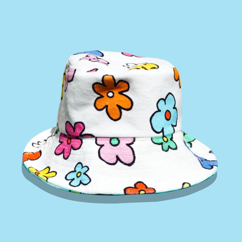 ALWAYS FLOWER TOWEL HAT - 帽子 - 棉．麻 多色