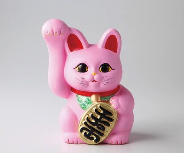 常滑焼 招き猫 7号小判白猫貯金箱 右手上げ (143-59-86) 愛知県の工芸