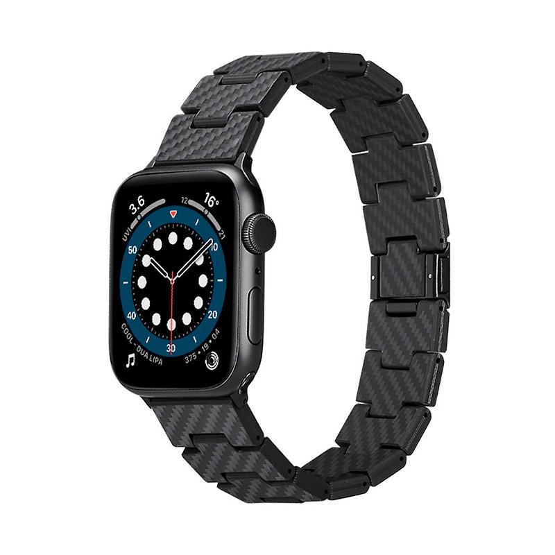 AppleWatch Ultra/8/7/6/5 Carbon Fiber Precision Forged Watch Band Full Size Shared Vintage - Watchbands - Other Man-Made Fibers Black