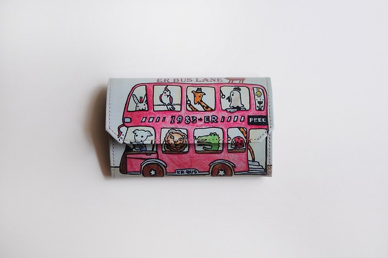 Handmade Paper Purse - Red Bus - Other - Paper Red