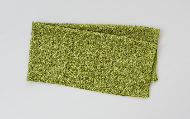 Linen knitted face towel (satin finish) green - Fragrances - Cotton & Hemp Green