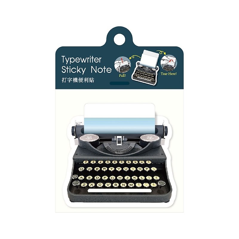 [Retro Typewriter Stickers] | Styling Convenience Fun Memo | - กระดาษโน้ต - กระดาษ สีดำ