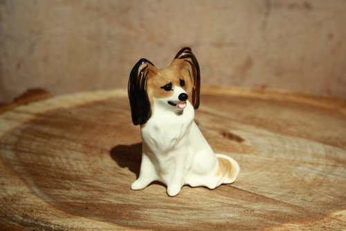 陶磁 犬 置物 陶器犬置物 柴犬 ゴマ 小 立ち姿 | Haniibaaz