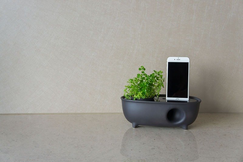 UTA Ceramic Speaker planting ceramic sound - Phone Cases - Porcelain Gray