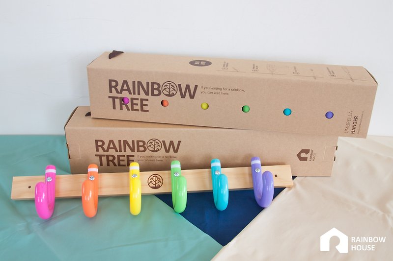 Rainbow House hand-made rainbow hook-double discount (not sent abroad) - Storage - Other Materials Multicolor