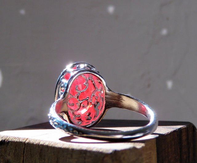 サファイア リング / Red Sapphire Ring-