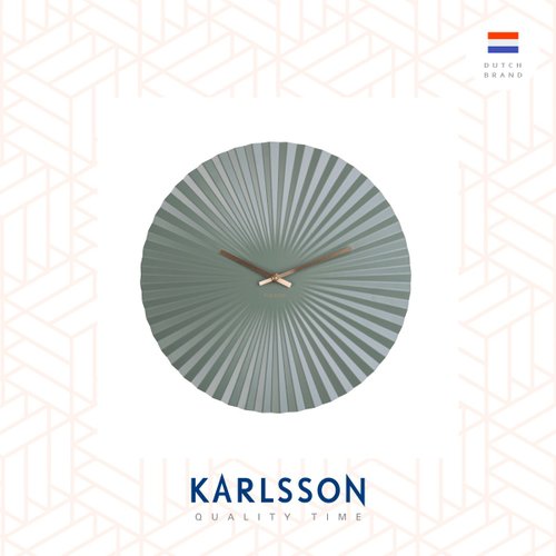 Karlsson, Wall clock Sensu steel jungle green Shop urlifestyle Clocks