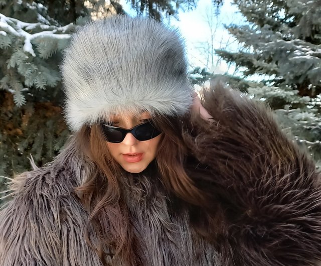 Russian fox fur clearance hat