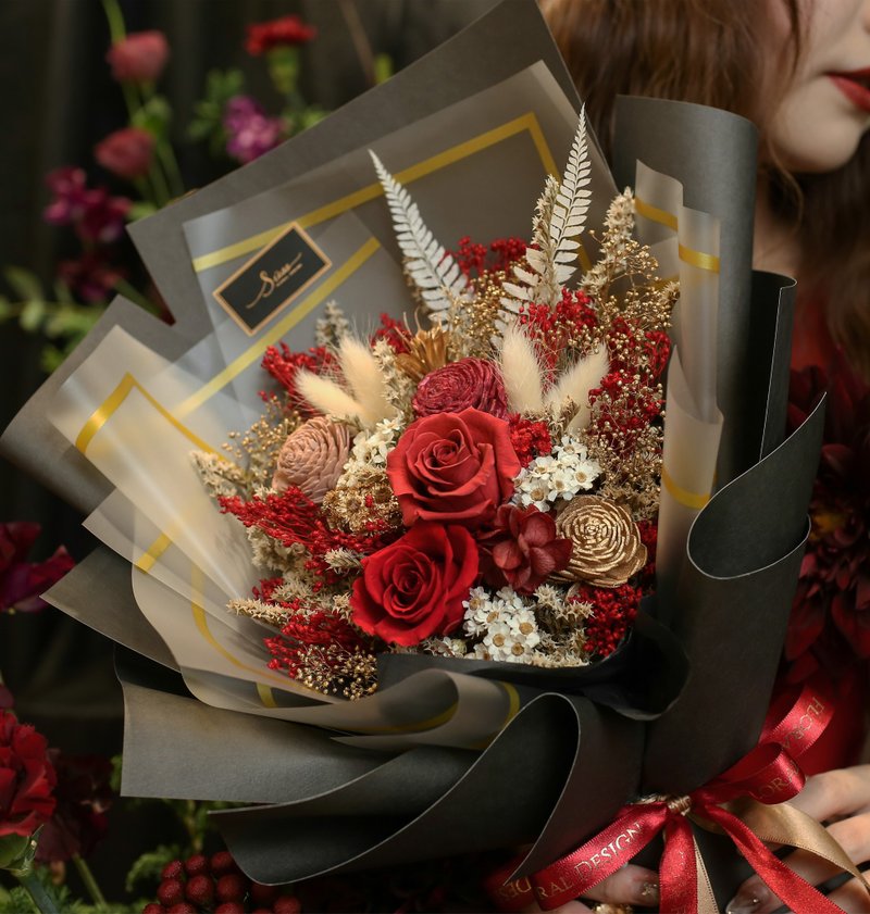 SÜSS Aries Eternal Korean Bouquet - ช่อดอกไม้แห้ง - พืช/ดอกไม้ 