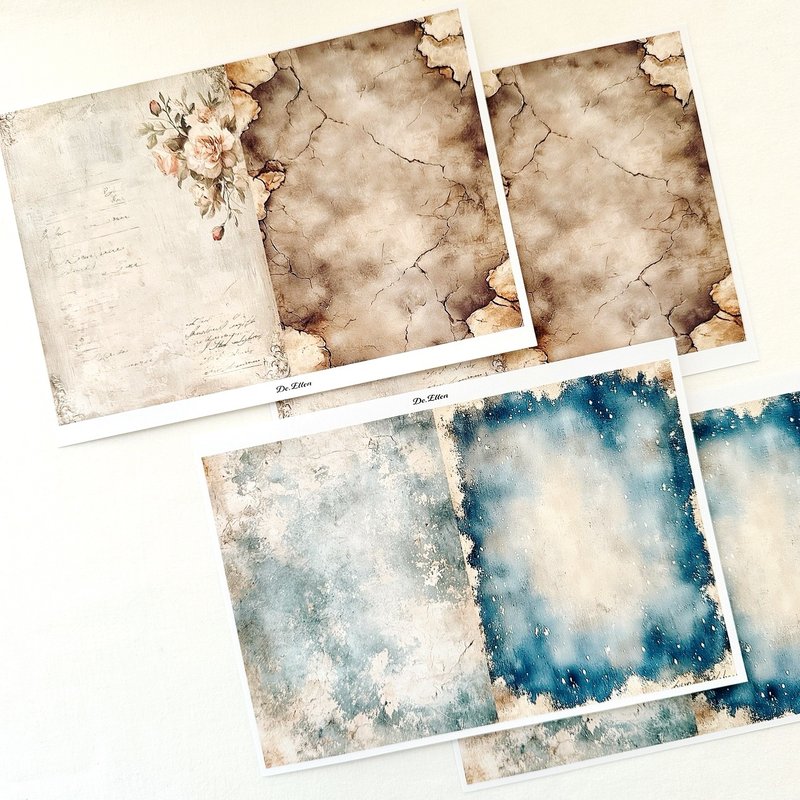 Z284 - a group of background - 貼紙 - 紙 