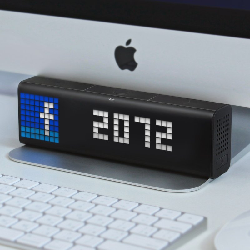 LaMetric Time Smart Clock - อุปกรณ์เสริมคอมพิวเตอร์ - เส้นใยสังเคราะห์ สีดำ