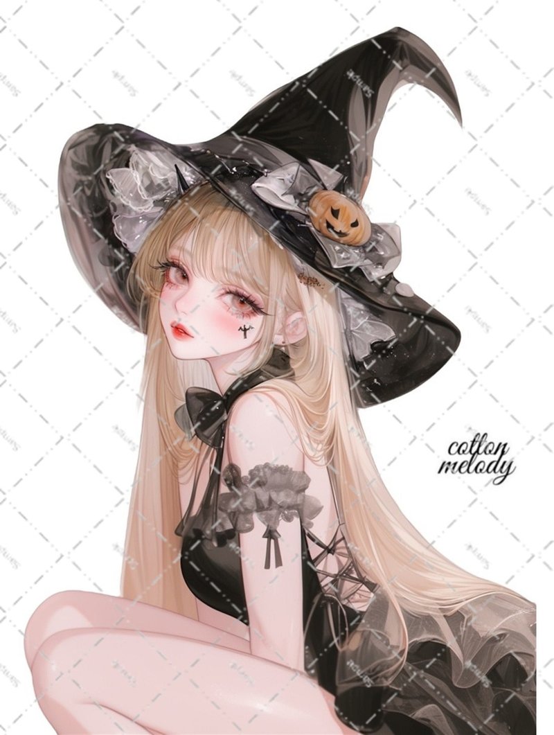 original sticker no.6772 人物ステッカー オリジナルステッカー 人物ステッカー 女の子ステッカー オリジナル人物ステッカー - 貼紙 - 紙 