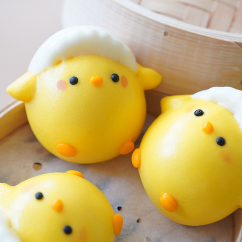 Maki Mantou Good Morning Chicken Fresh Milk Custard Pack 6pcs - อื่นๆ - วัสดุอื่นๆ 