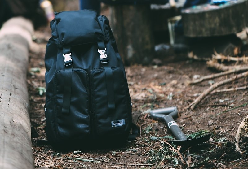 Mountain series laptop Backpack Defender backpack Backpack - กระเป๋าเป้สะพายหลัง - วัสดุกันนำ้ สีดำ