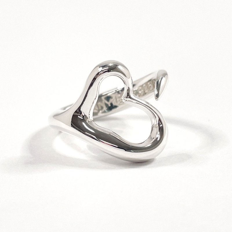 【日本直送 中古美品】9号 ティファニー TIFFANY&Co. リング・指輪 オープンハート エルサペレッティ - 戒指 - 純銀 銀色