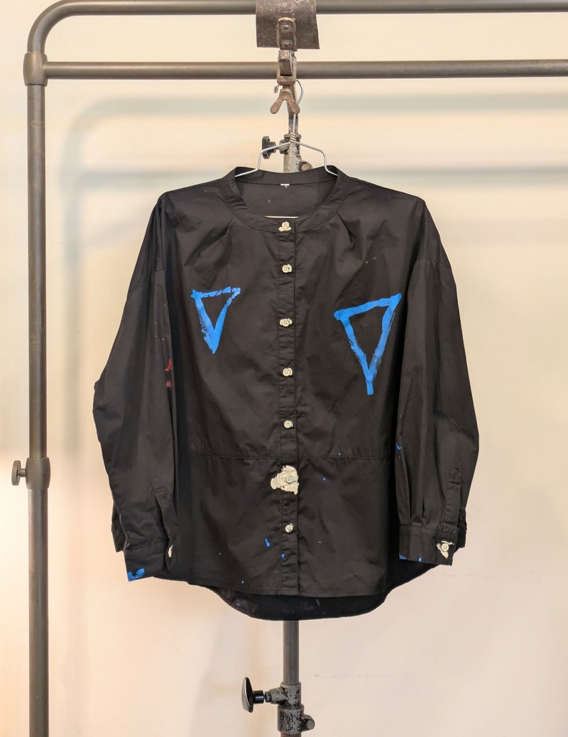 【drip】painted shirts - 女襯衫 - 其他材質 