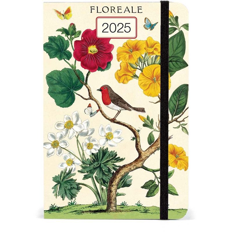 Cavallini & Co. 2025 Weekly Planner_Birds and Flowers_A6 - Notebooks & Journals - Paper Multicolor