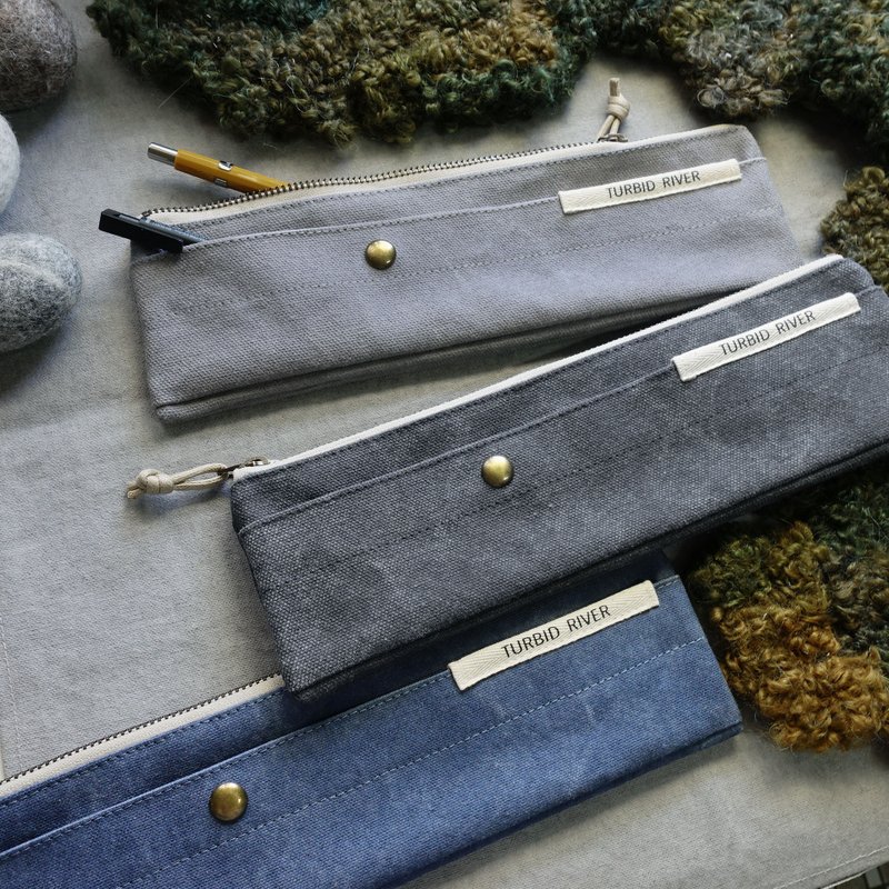 Return | Original Heart Cutlery Bag | Cool Color Series | Pencil Bag - Cutlery & Flatware - Cotton & Hemp Multicolor