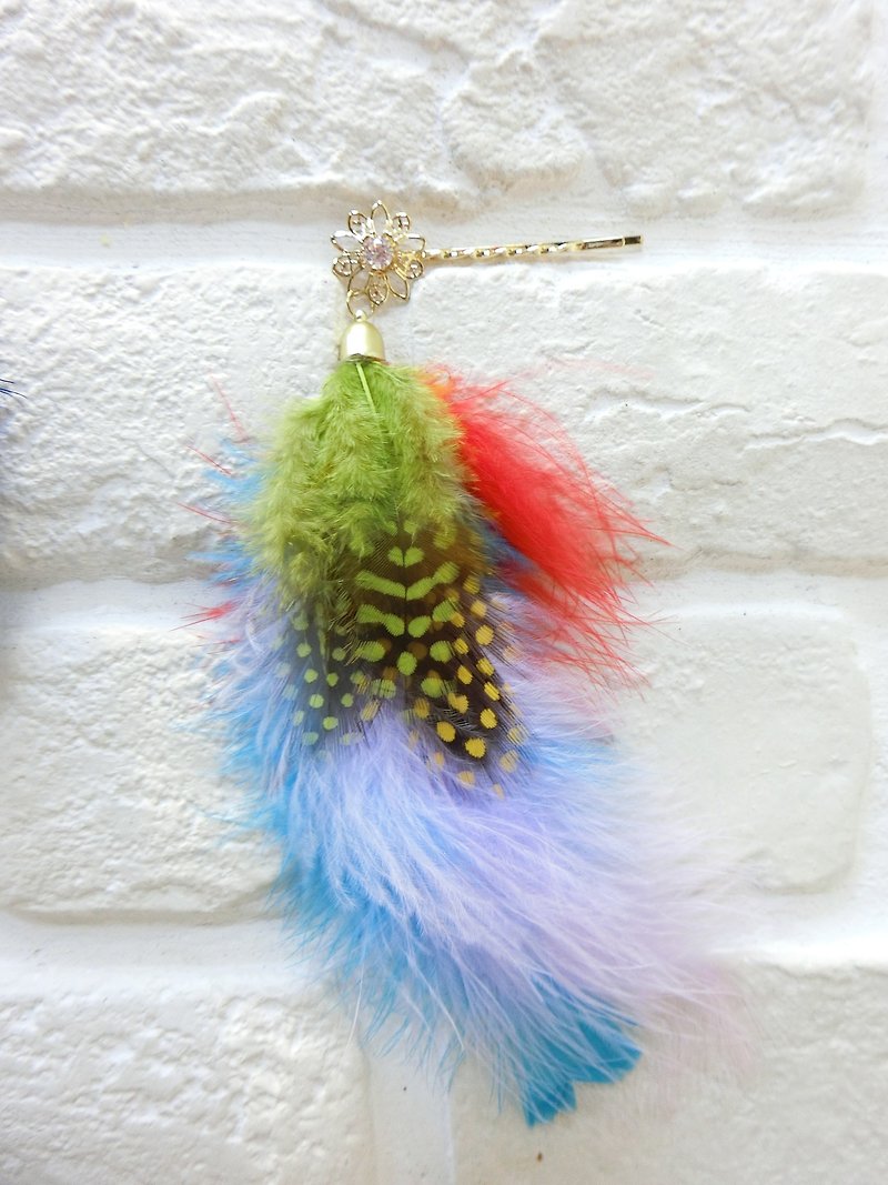 Exotic series - feather ballet word clip-B - Hair Accessories - Other Materials Multicolor