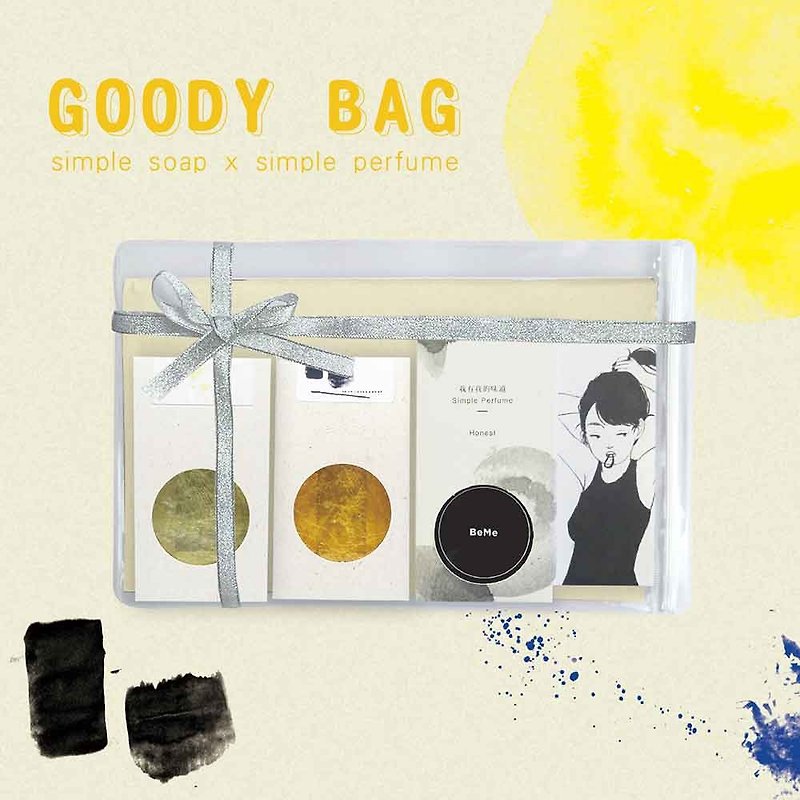 Goody bag-SLL Simple Soap Imagination X Simple Perfume BeMe - Body Wash - Essential Oils Transparent