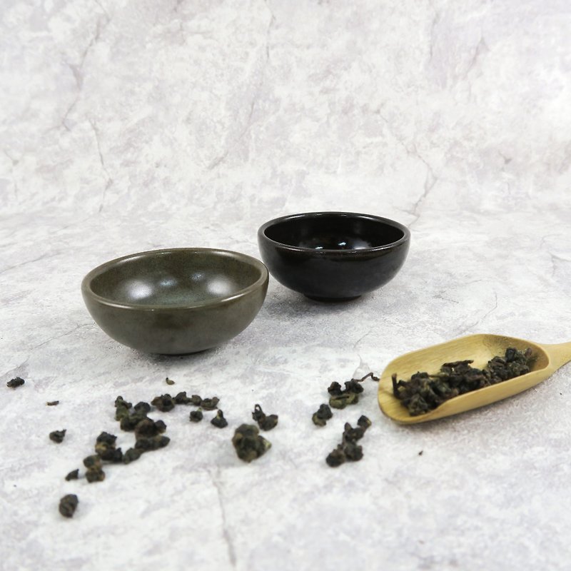 經典燒小碗杯(墨綠) - 茶壺/茶杯/茶具 - 陶 綠色