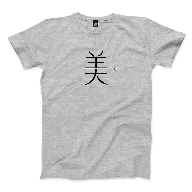 United States - deep Linen ash - neutral T-shirt - เสื้อยืดผู้ชาย - ผ้าฝ้าย/ผ้าลินิน สีเทา