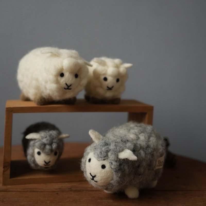 100% Wool Wool Felt Roll Sheep_Grey White_Fair Trade - Items for Display - Wool Khaki