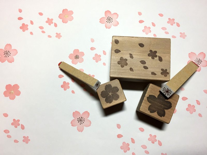 桜 stamp ５点set - はんこ・スタンプ台 - その他の素材 