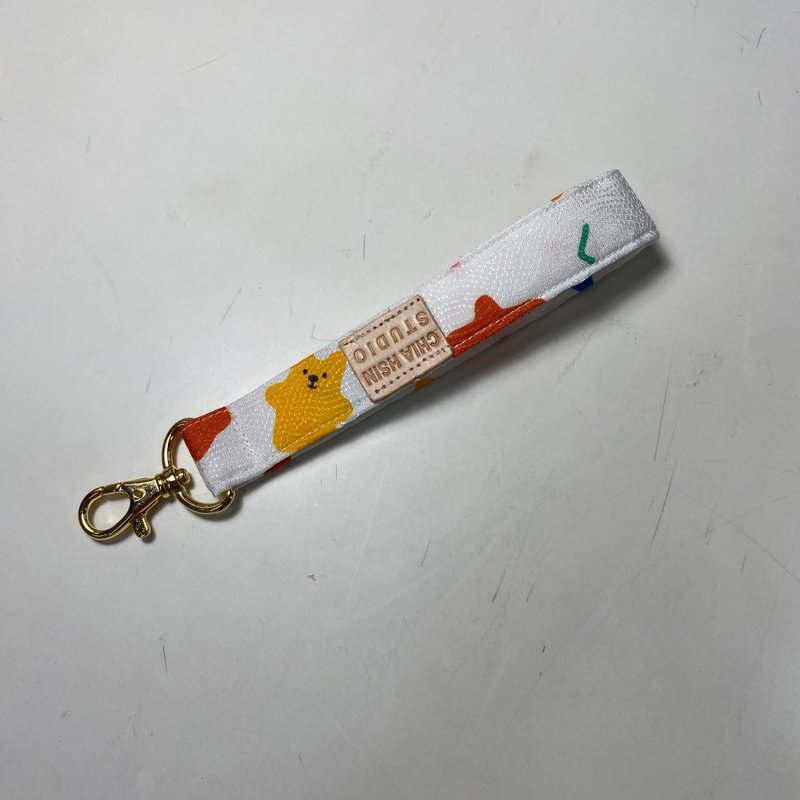 心心小咪小手提帶/ 鑰匙帶 /  小吊飾帶 / 禮物 - 吊飾/掛飾 - 棉．麻 
