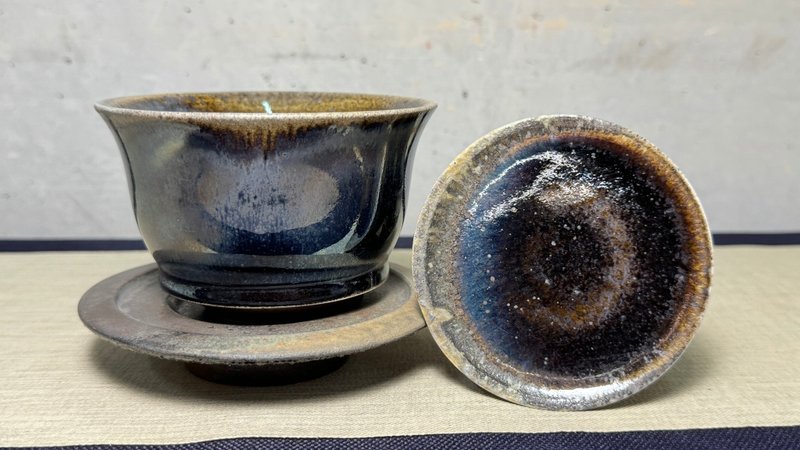 三才蓋碗/柴燒/楊博戎 - 茶壺/茶杯/茶具 - 陶 