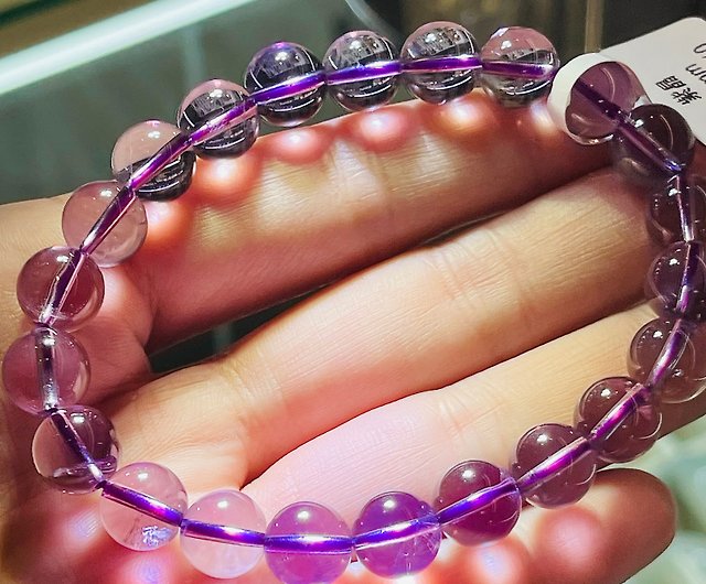 Amethyst Beaded Purple Beaded Bracelet with Small Beads