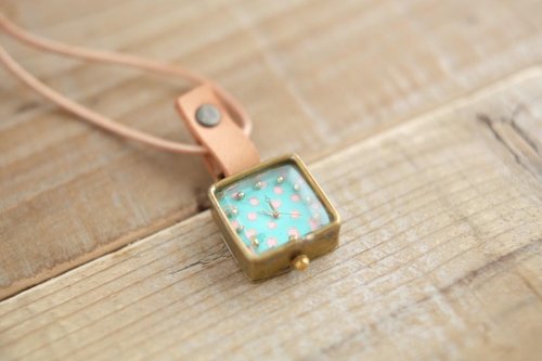 [Make-to-order production] watch from the neck to spare dot green s N