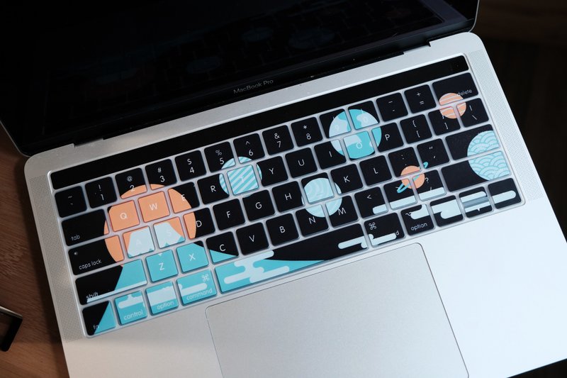 Kuro Mt. Fuji and Planets Keyboard Pad - อุปกรณ์เสริมคอมพิวเตอร์ - พลาสติก สีดำ