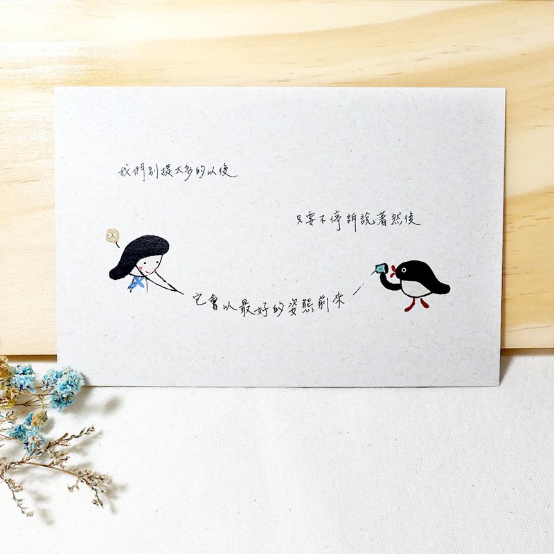 Cat fur original graphic illustration postcard travel postcard handwriting / later then - การ์ด/โปสการ์ด - กระดาษ หลากหลายสี