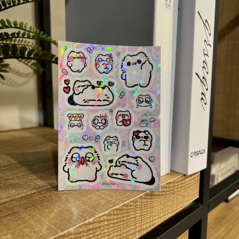 壞喵與毛喵 - 手帳貼紙 (共3款)+雷射貼紙/日記貼/透明貼紙 - 貼紙 - 紙 