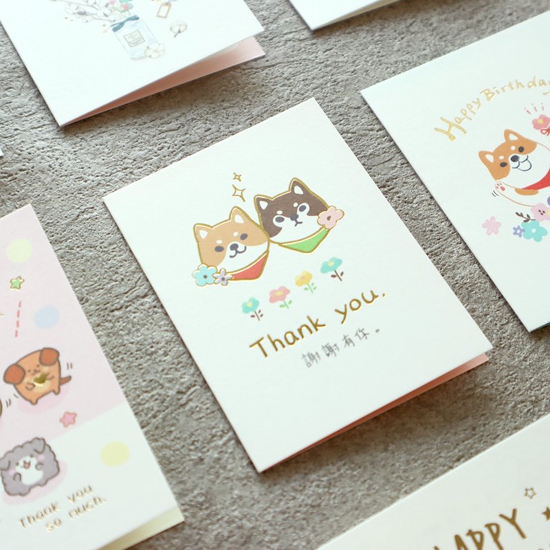 Color printed hot stamping card (4 pictures) - การ์ด/โปสการ์ด - กระดาษ 