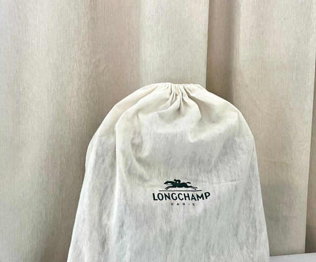 Longchamp on sale leather crossbody, with dust bag