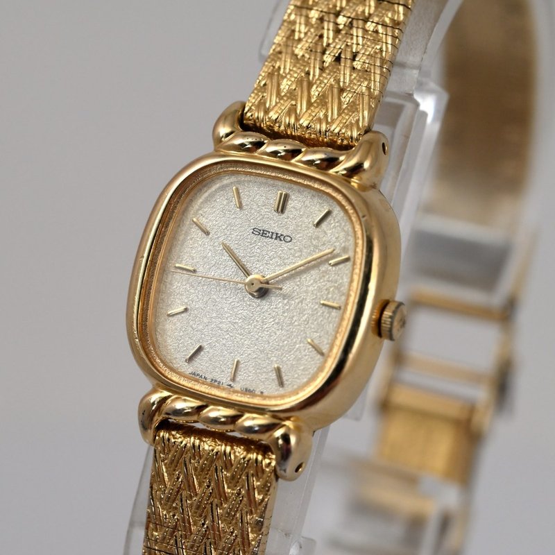 SEIKO 女性用腕時計 クォーツ ゴールド 2P21-5340 VINTAGE 手錶 古董錶 復古手錶 - 女錶 - 不鏽鋼 金色