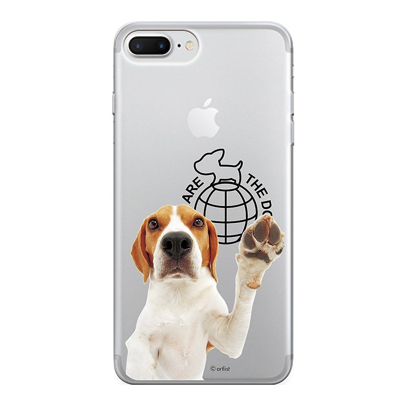 Dog認定TPU携帯電話ケース、AJ13 - スマホケース - シリコン ブラウン
