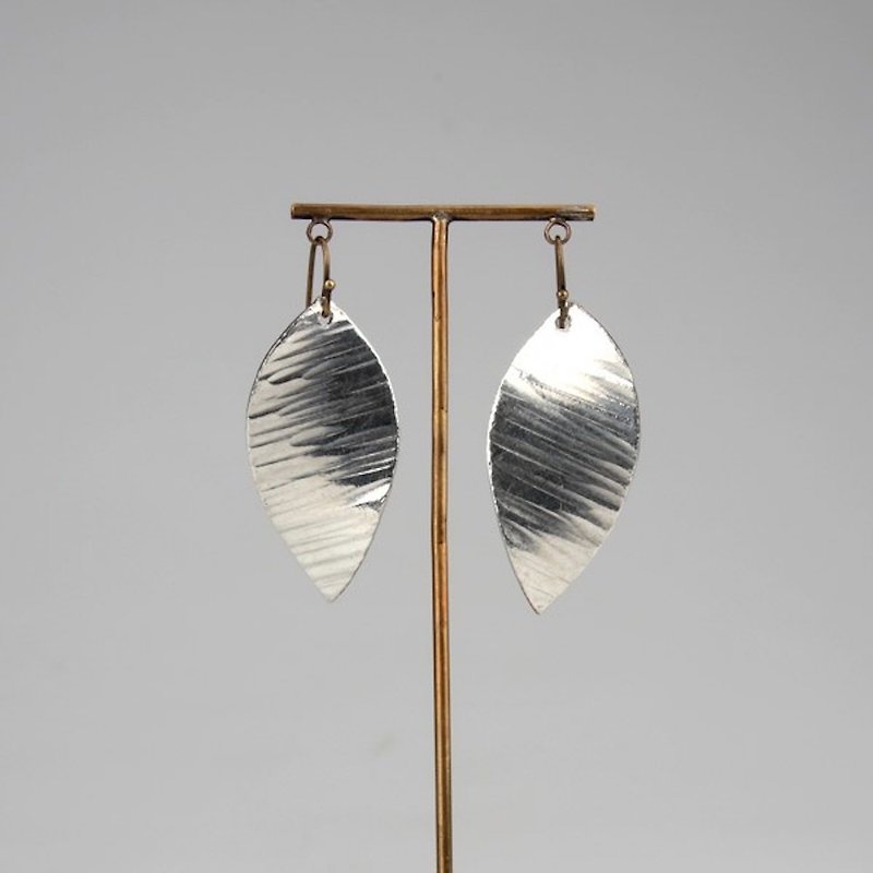 Leaf Earrings-Fei Wu - Earrings & Clip-ons - Other Metals Silver