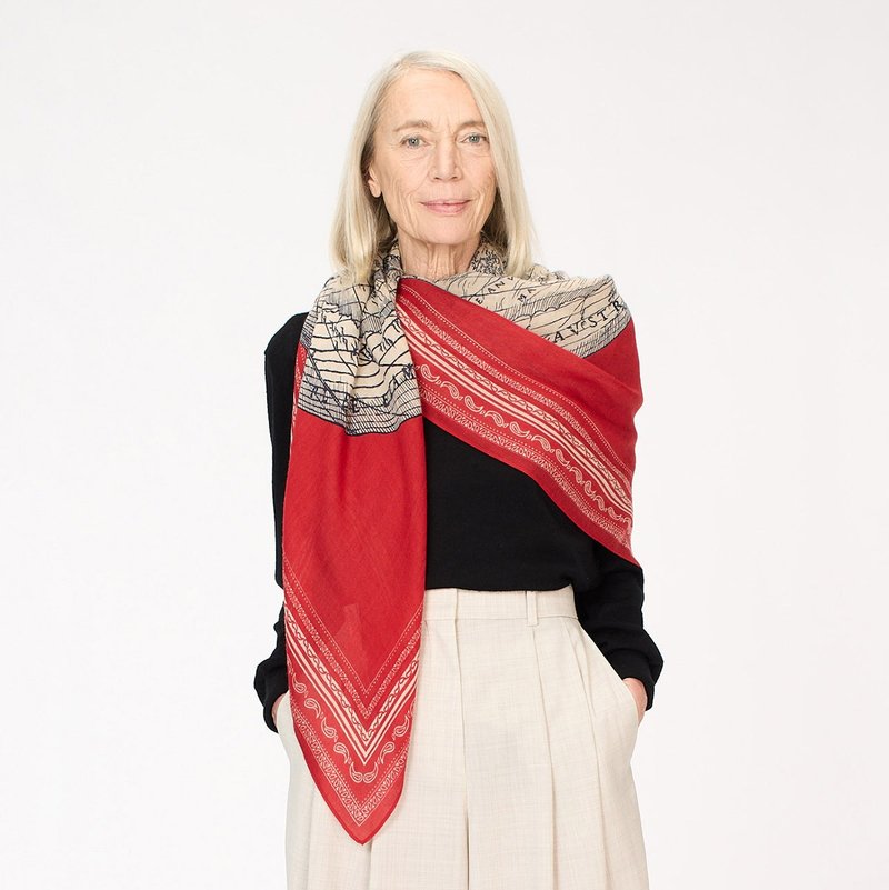 MAPPEMONDE/RED - Knit Scarves & Wraps - Wool Multicolor