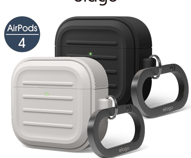 AirPods 4 + elago ブラックケース Amazon.co.jp: 【elago】 AirPods 4 対応 ケース 耐衝撃 落下