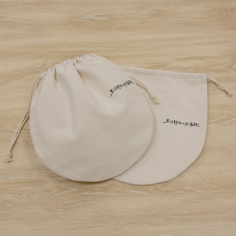 Outdoor Living brand drawstring bag-M (U-shaped) - Drawstring Bags - Cotton & Hemp 