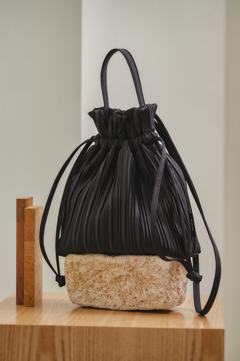 BLUEORB | Two way Ribbon Tote | Handbag Side Backpack - กระเป๋าแมสเซนเจอร์ - เส้นใยสังเคราะห์ 