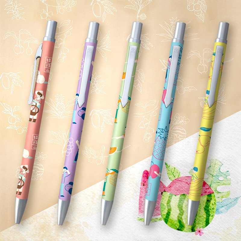 [Gift Recommendation] IWI Retro x Taiwan Map-Taiwan Fruit Time Series Gel Pen - ปากกา - โลหะ 